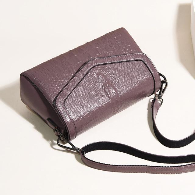 Popular luxury Women's Genuine Leather Handbags Women Messenger Bag Fashion Alligator Shoulder Crossbody Bags For Women
